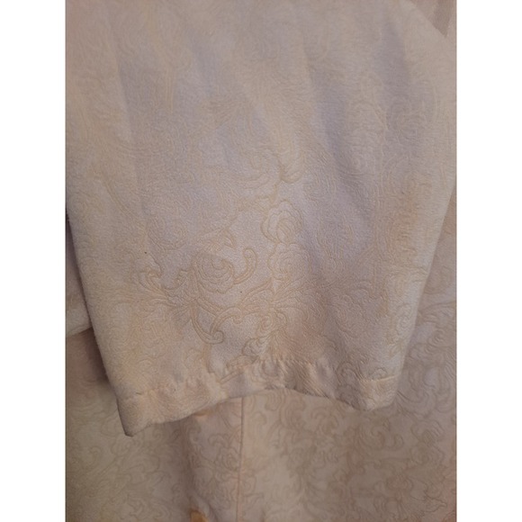 Sag Harbor Yellow Embossed Collarless Button Up Blouse Size 16 - Picture 5 of 7